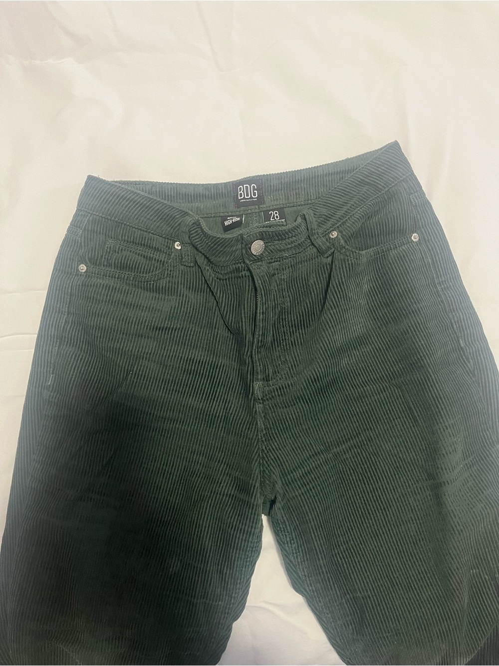BDG Men’s Dark Green Corduroy Relaxed Jeans